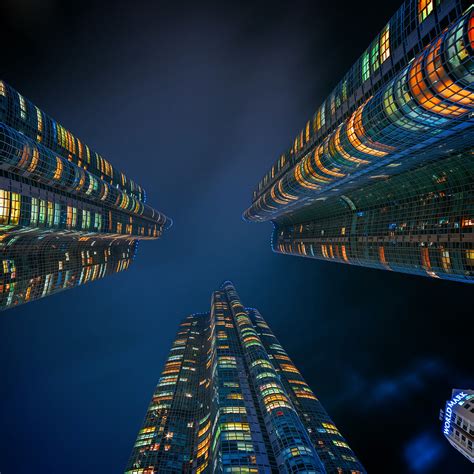 Nu81 Building Tower Night Architecture City Nature Wallpaper