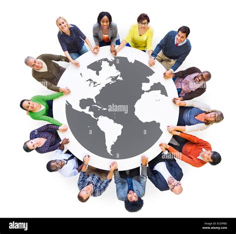 Multiethnic Diverse People In A Circle Holding Hands Stock Photo Alamy