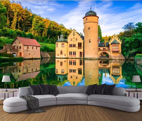 3d Wallpaper Custom Photo Mural German Castle Scenery