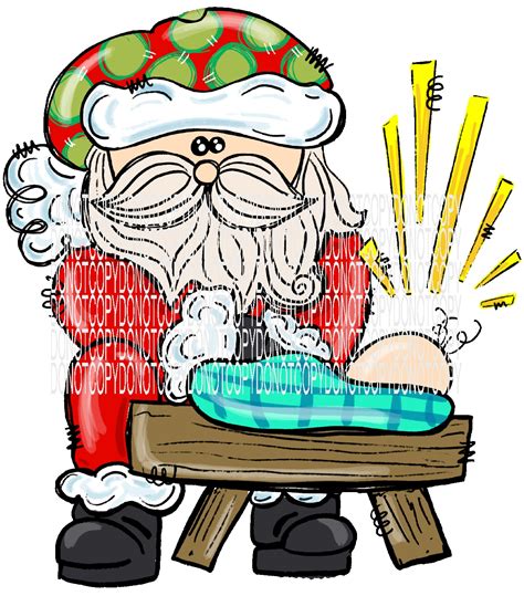 Santa Kneeling At The Manger Msglitterbug