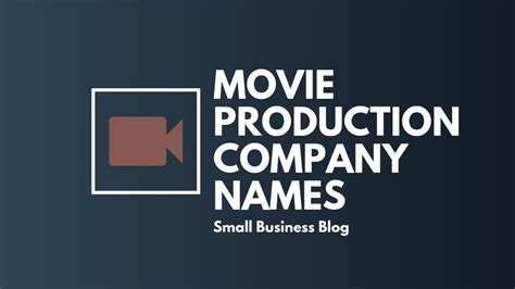 Best Movie Production Company Names Youtube