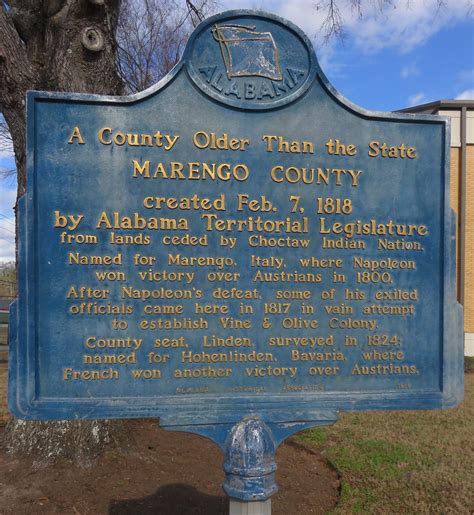 Marengo County Marker Linden Alabama Located In Front O Flickr