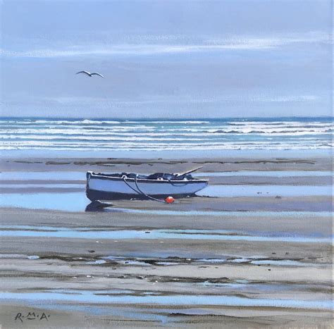 Seascape 26 A Cornish Estuary 2021 Acrylic Painting By Russell
