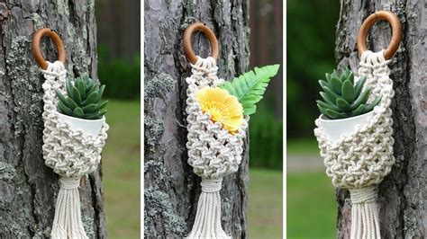 It is a very simple yet good looking pattern that can be your inspiration for the next vibrant hanging garden. Pin on macrame