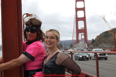 Mistress Aliceinbondageland Ties Her Sissy Slave To The Golden Gate Bridge In Kinky San
