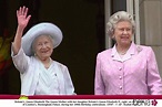 La Reina Madre y su hija, Isabel II, durante su 100 cumpleaños - La ...