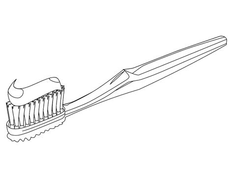 Escova De Dentes Para Colorir