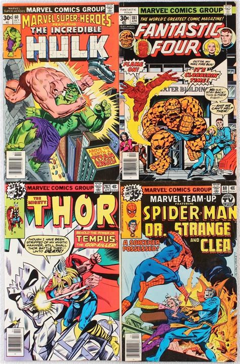 Senior vice president, heritage auctions. Lot of (4) Vintage Marvel Comic Books with The Hulk ...