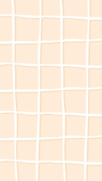 Premium Vector Vector Yellow Pastel Grid Aesthetic Background