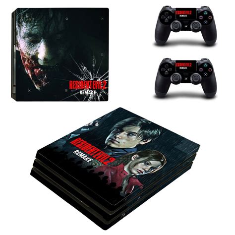 Resident Evil 2 Remake Decal Skin Sticker For Ps4 Pro Console And