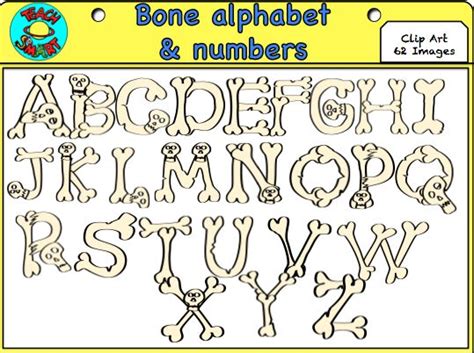 Free Printable Bone Letters
