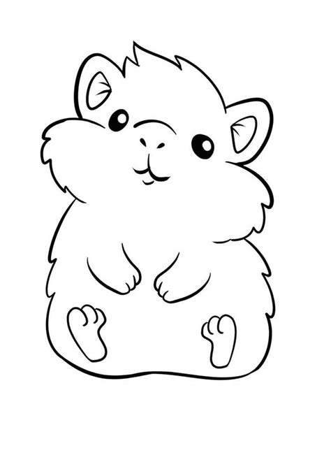 35 Desenhos De Hamster Para Imprimir E Colorir Pintar