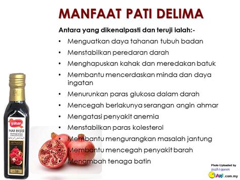 Dalam jus delima, gula bercantum kepada antioksida yang unik, dimana sebenarnya menjadikan gula ini sebagai pelindung melawan atherosclerosis. aku & kehidupan ini: menurunkan glukosa dalam darah