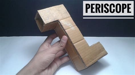 How To Make Simple Periscope From Cardboard And Mirrors Periscope Youtube