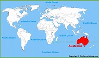 Australia Map Of The World