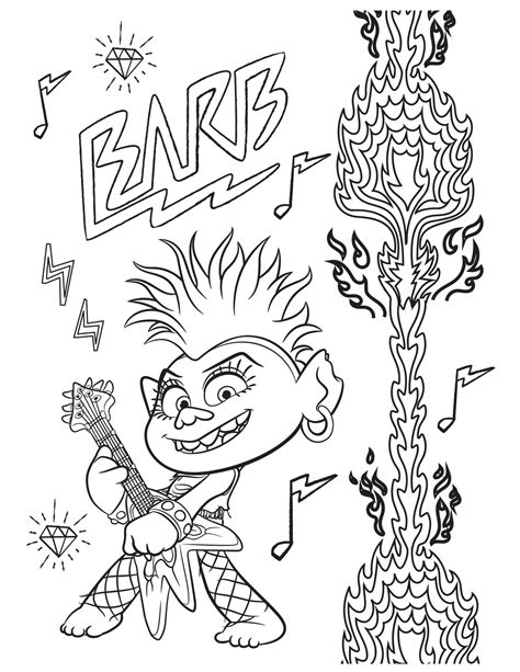 Did you know that this movie received an academy award. Trolls World Tour coloring pages - YouLoveIt.com