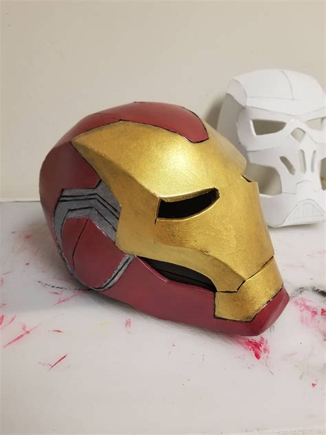 Template Iron Man Mark 85 Helmet Etsy
