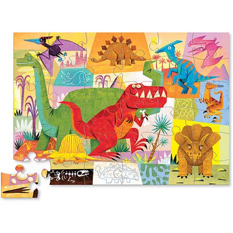 Crocodile Creek Dinosaur 36 Piece Jigsaw Floor Puzzle Over The Rainbow
