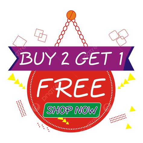 Buy One Get Free Sticker Vector Buy One Get Free Free Vector Buy One