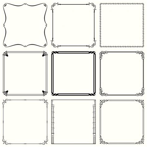 Decorative Simple Frames Stock Vector By ©denbarbulat 15711607