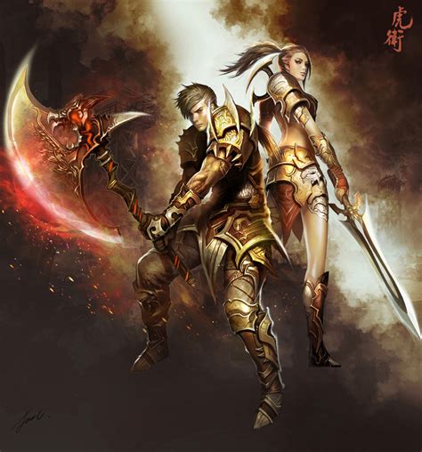 Concept Art Dragon Warrior 2d Digital Concept Art