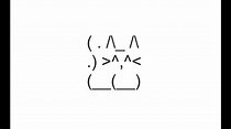 Side view cat Drawing - Copy and Paste Text Art - YouTube