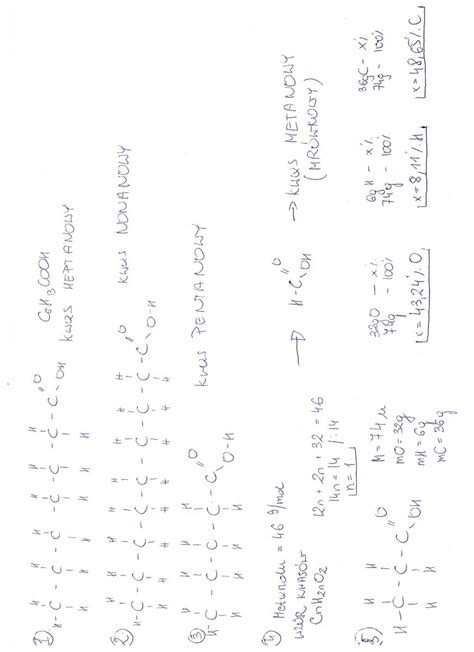 1. Napisz wzór strukturalny sumaryczny i nazwę kwasu karboksylowego o 7
