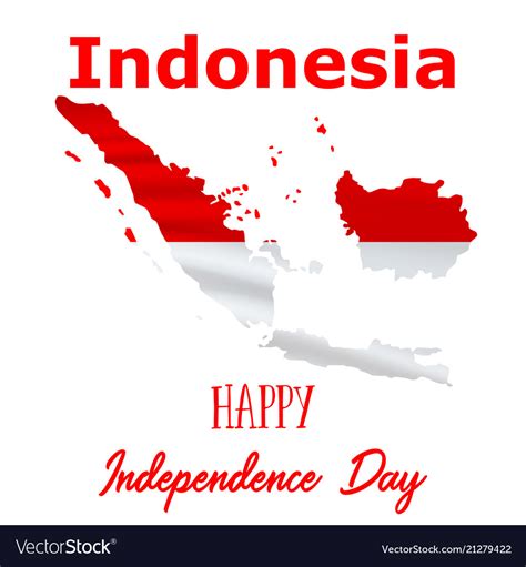 17 August Indonesia Independence Day Background Vector Image