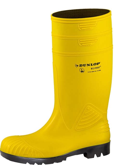 Esd Acifort Yellow S5 Wellington Boots By Dunlop