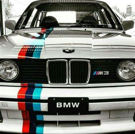 BMW E M White M Stripe Bmw E Bmw E M Bmw