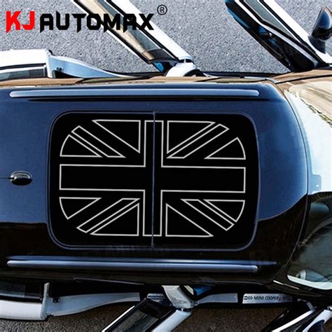 For Mini Cooper Roof Decal Perforated Vinyl Sticker Sunroof Black Jack