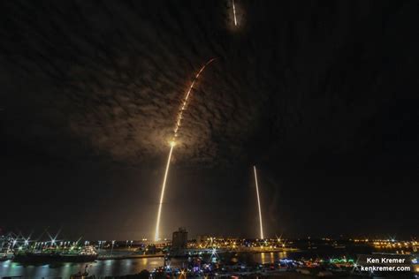 Spacex Nails Mesmerizing Midnight Launch And Land Landing Of Falcon 9
