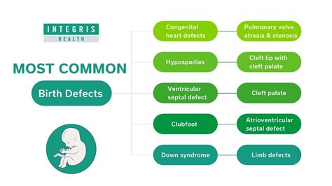 what are the most common birth defects integris health