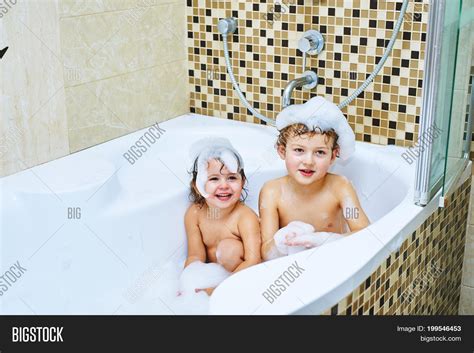 Children Taking Bath Image And Photo Free Trial Bigstock