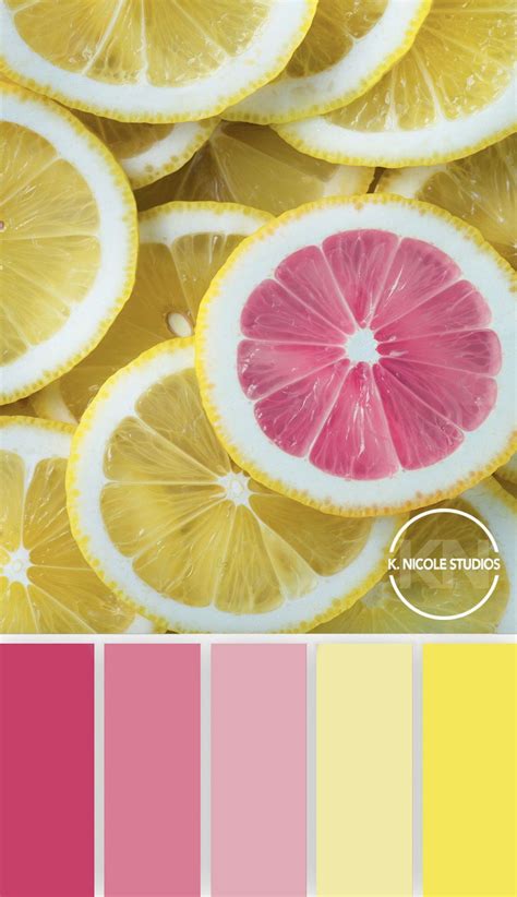 Pink And Yellow Palette Spring Color Scheme Color Inspiration