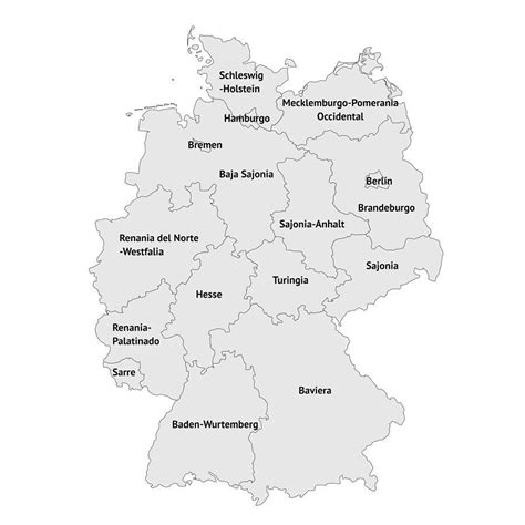 GuÍa Completa Mapa De Las 16 Regiones De Alemania