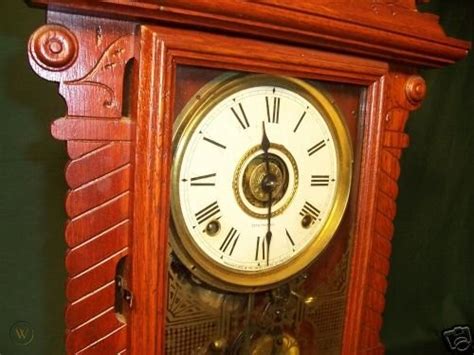 Vintage Antique Seth Thomas Mantel Wood Wind Clock 298a 40686477