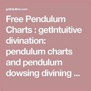 Free Pendulum Charts Getintuitive Divination Pendulum Charts And