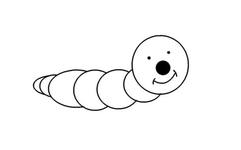 How To Draw A Worm Step By Step Worm Drawing For Kids