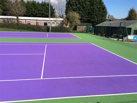 Repainting Tennis Courts Colourworks