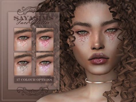 The Sims Resource Face Glitter By Saya Sims Sims 4