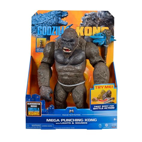 Godzilla Vs Kong 13″ Mega Punching Kong Figure With Lights And Sounds