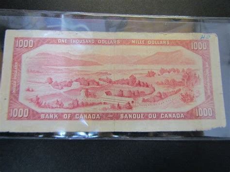 Canadian 1000 Bill 1954 Serial 1205273 Schmalz Auctions