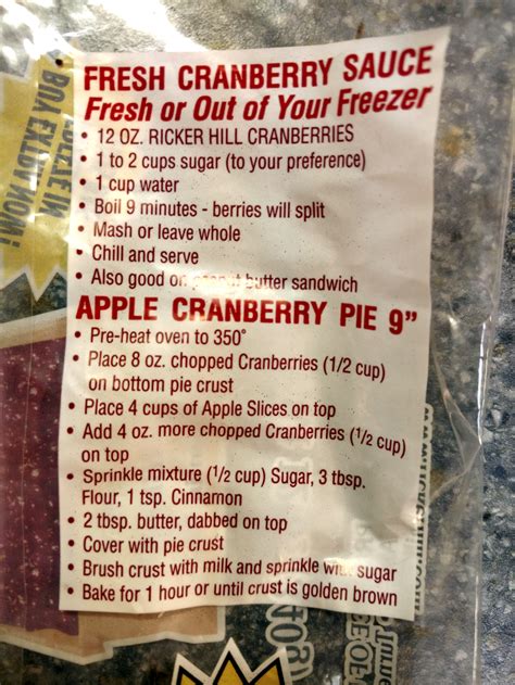 Preparation bring water and sugar to a boil, stirring until sugar is dissolved. Ocean Spray Cranberry Sauce Recipe On Bag / Why Cranberry Sauce Cans Are Upside Down One Hundred ...