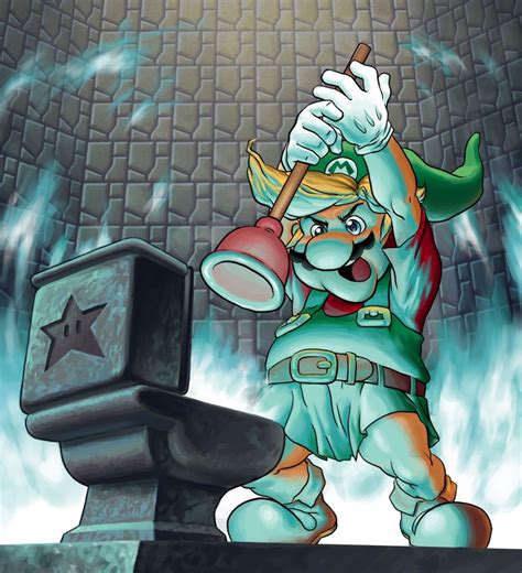 The Legend Of Peach Zelda Mario Bros Mash Up By