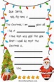 Children's Letter to Santa Claus Printable Keepsake - Sweet Party Place