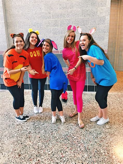 Winnie The Pooh Character Costumes Spirit Week Cute Group Halloween