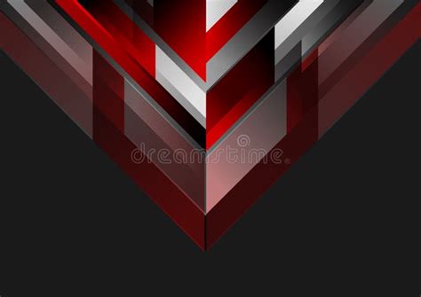 Abstract Black And Red Geometric Background Modern Overlapping Strips