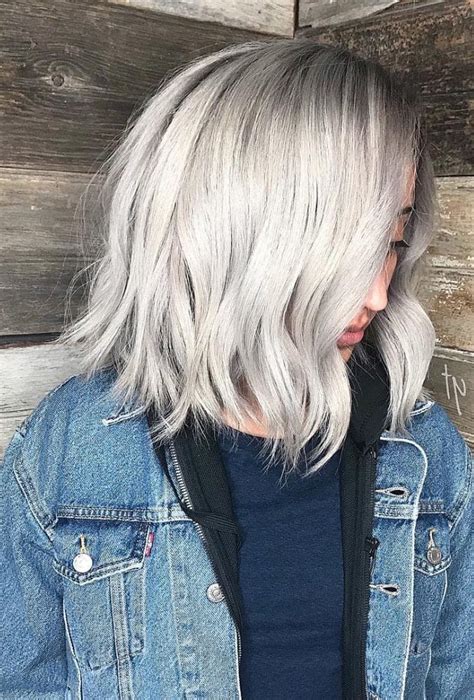 50 Stunning Silver Gray Hair Color Ideas You Will Love 2022 Short