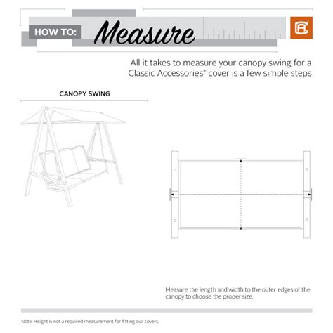 How To Measure Canopy Swing Classic Accessories Support Center